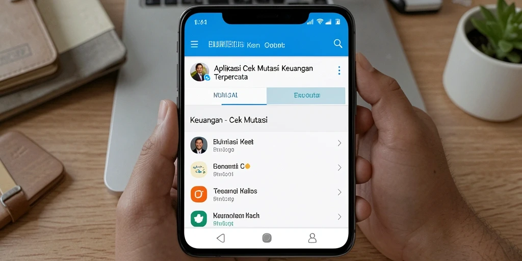 Tampilan antarmuka BUMI303 untuk cek mutasi keuangan.