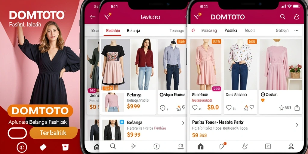 Tampilan antarmuka aplikasi DOMTOTO yang modern dan mudah digunakan.