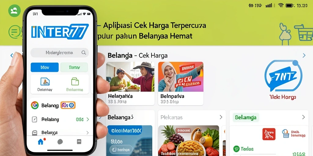 Antarmuka INTER77 yang ramah pengguna untuk Cek Harga.