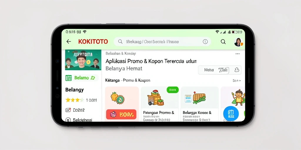 Tampilan antarmuka KOKITOTO yang intuitif dan mudah dinavigasi.
